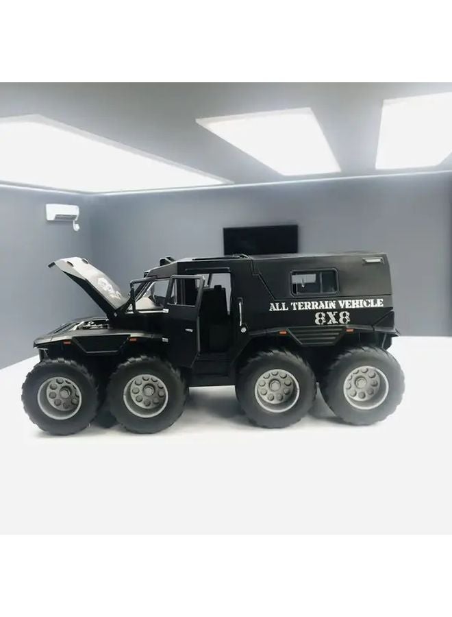 DC24211 Black 1 24 Scale Alloy Car Model Collectible Metal Decoration for Home Office Desk - Image 5